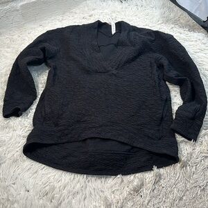 Lululemon Rippled V-Neck Pullover Black